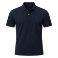 Premium Cotton Piqué Polo Shirt – Navy Blue