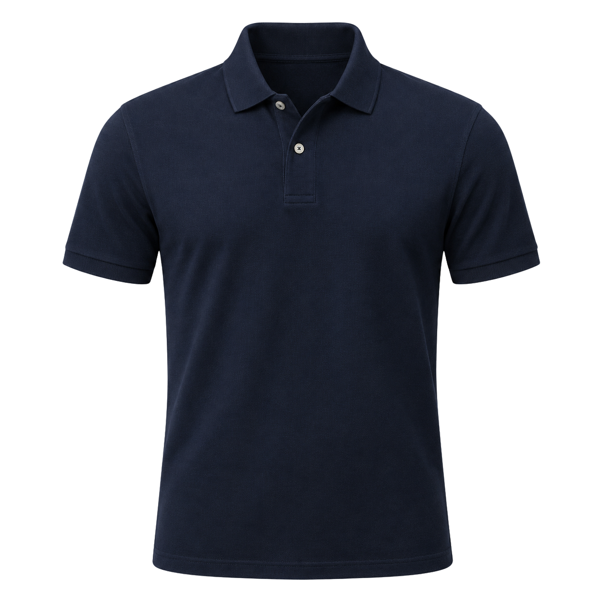 Premium Cotton Piqué Polo Shirt – Navy Blue
