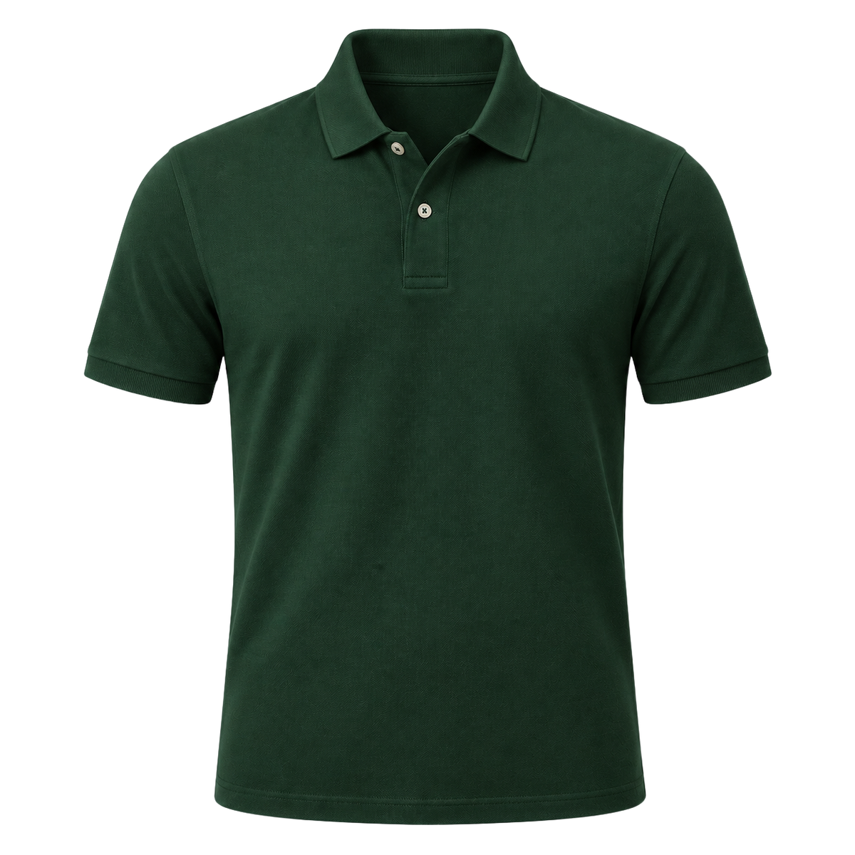 Premium Cotton Piqué Polo Shirt – Forest Green