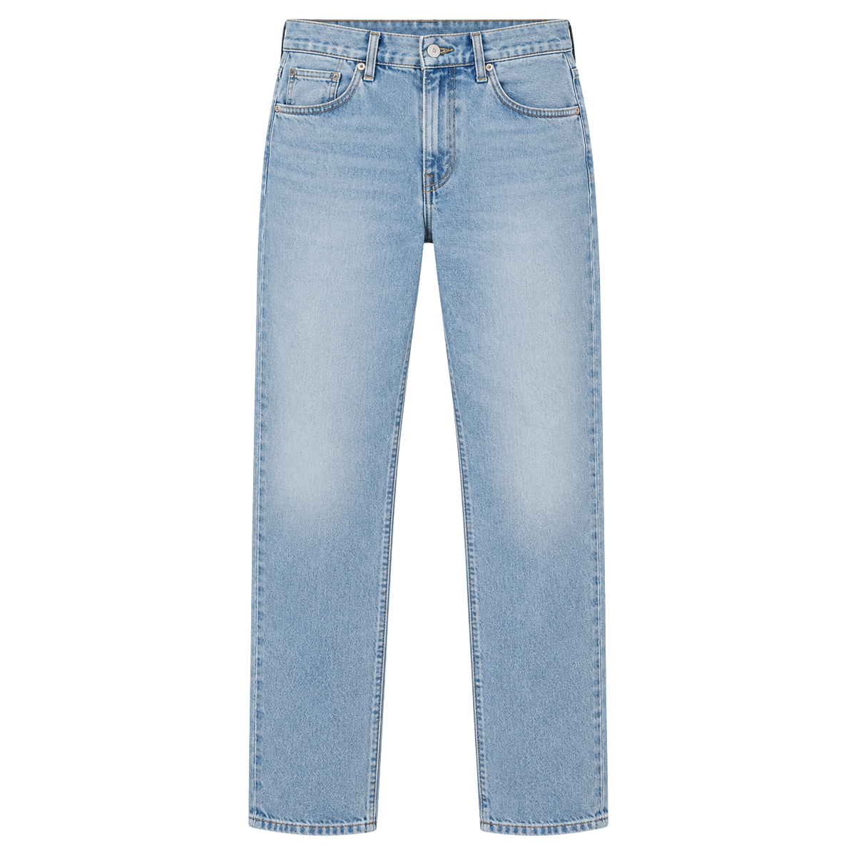 Premium Straight-Fit Denim Jeans – Light Wash