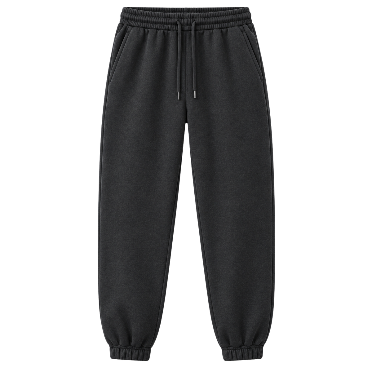 Premium Cotton Fleece Jogger Trousers – Dark Charcoal